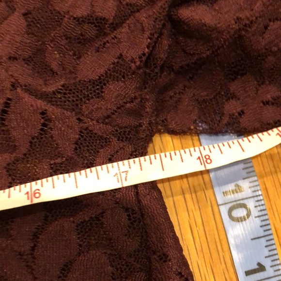 BOGO Level 8 Burgundy Lace Cardigan - Picture 9 of 9